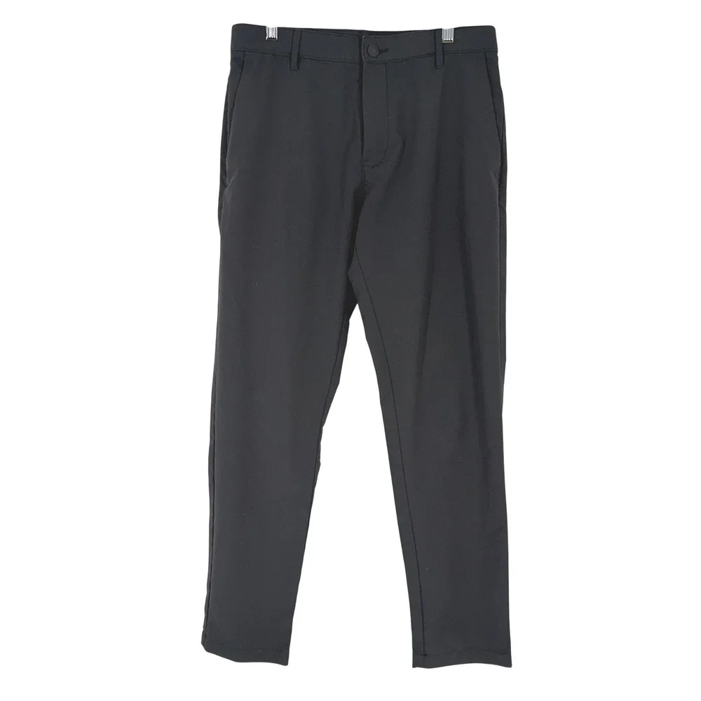 Banana Republic Mens Black Chino Pants Size 32x32 Straight Fit Polyester